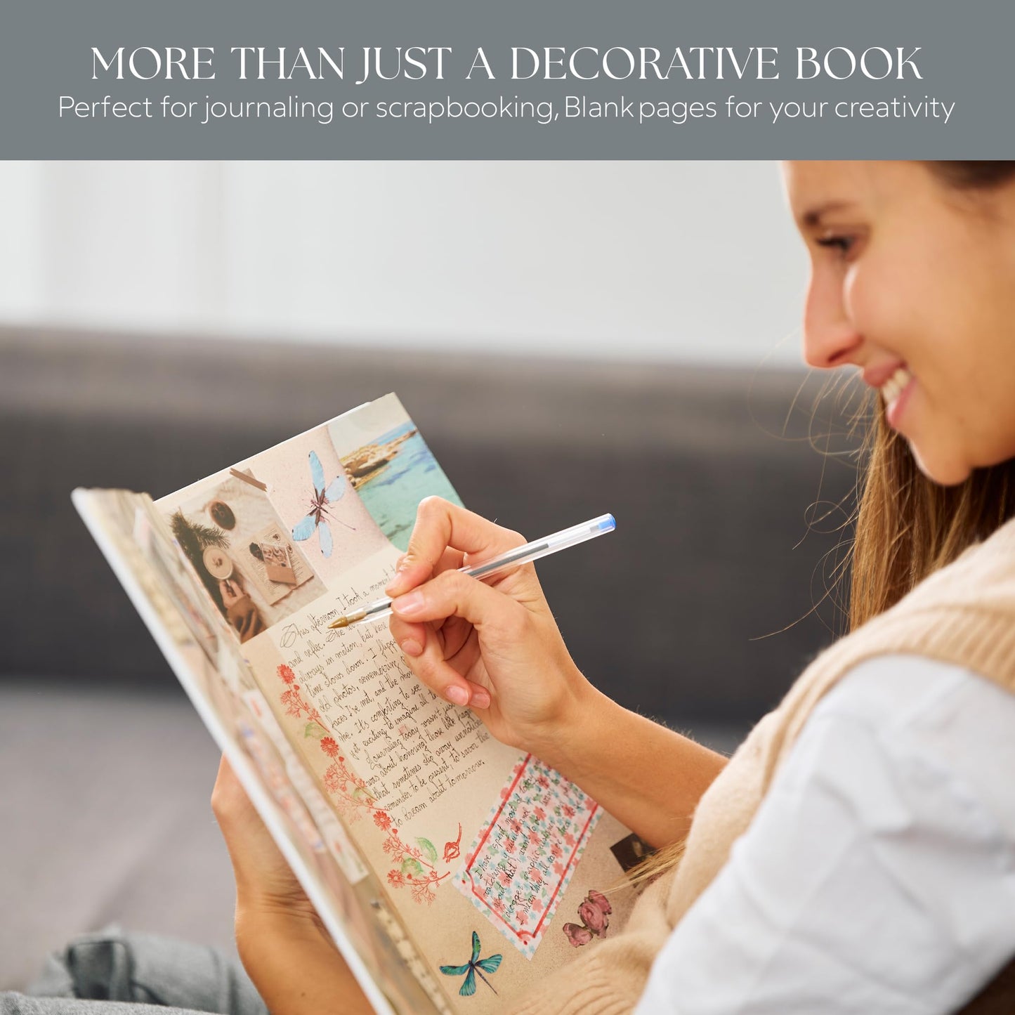 Decorative Books for Home Decor | Elegant Artistic Covers by Professional Painter | Stylish Books for Coffee Table Shelf & Dresser | Versatile Book Decor | Real Pages for Journals Album & Sketchbooks