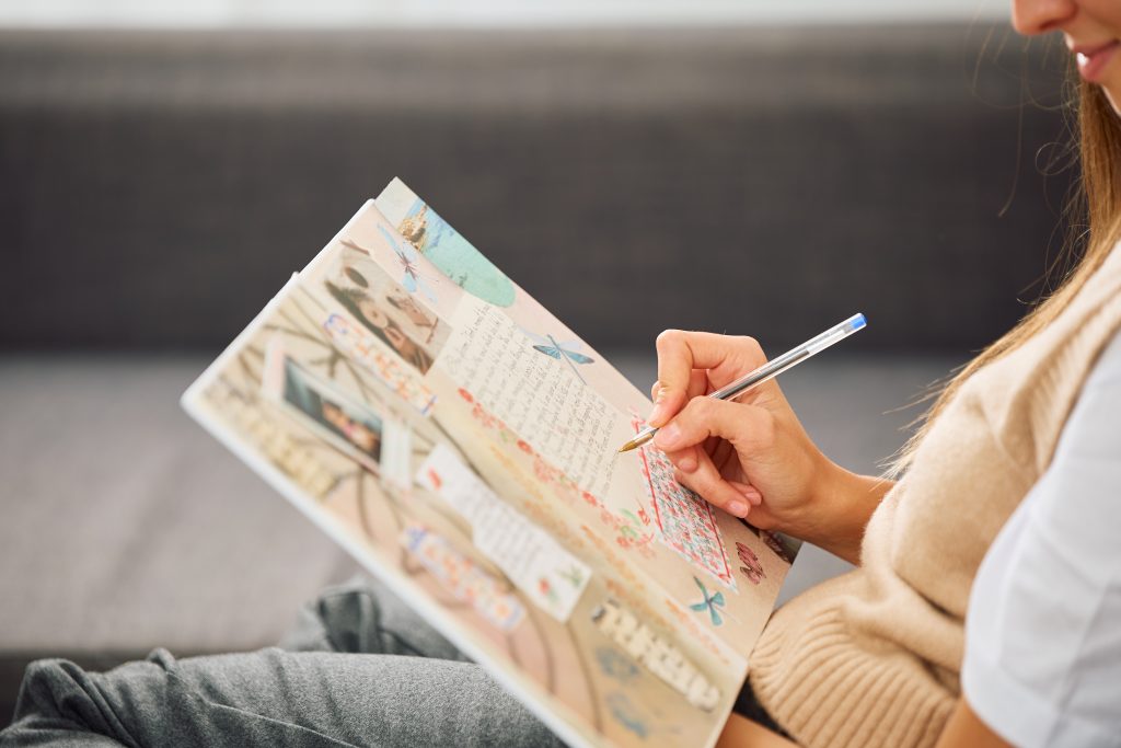 decorative book with real blank pages for customization